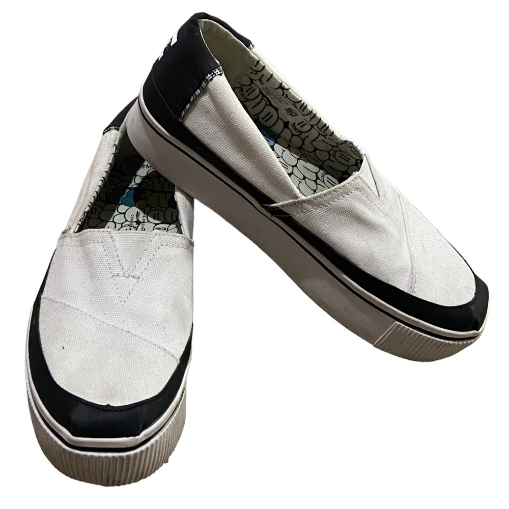 Womens white platform Toms size 9